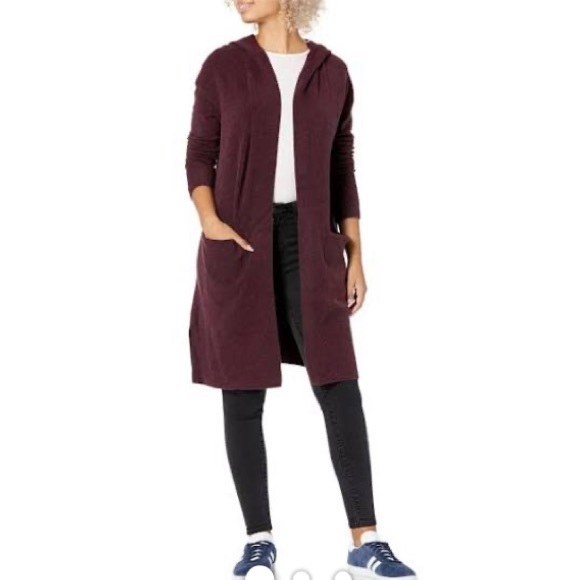 Goodthreads Sweaters - GOODTHREADS Women’s Mid-Gauge Stretch Hooded Cardigan